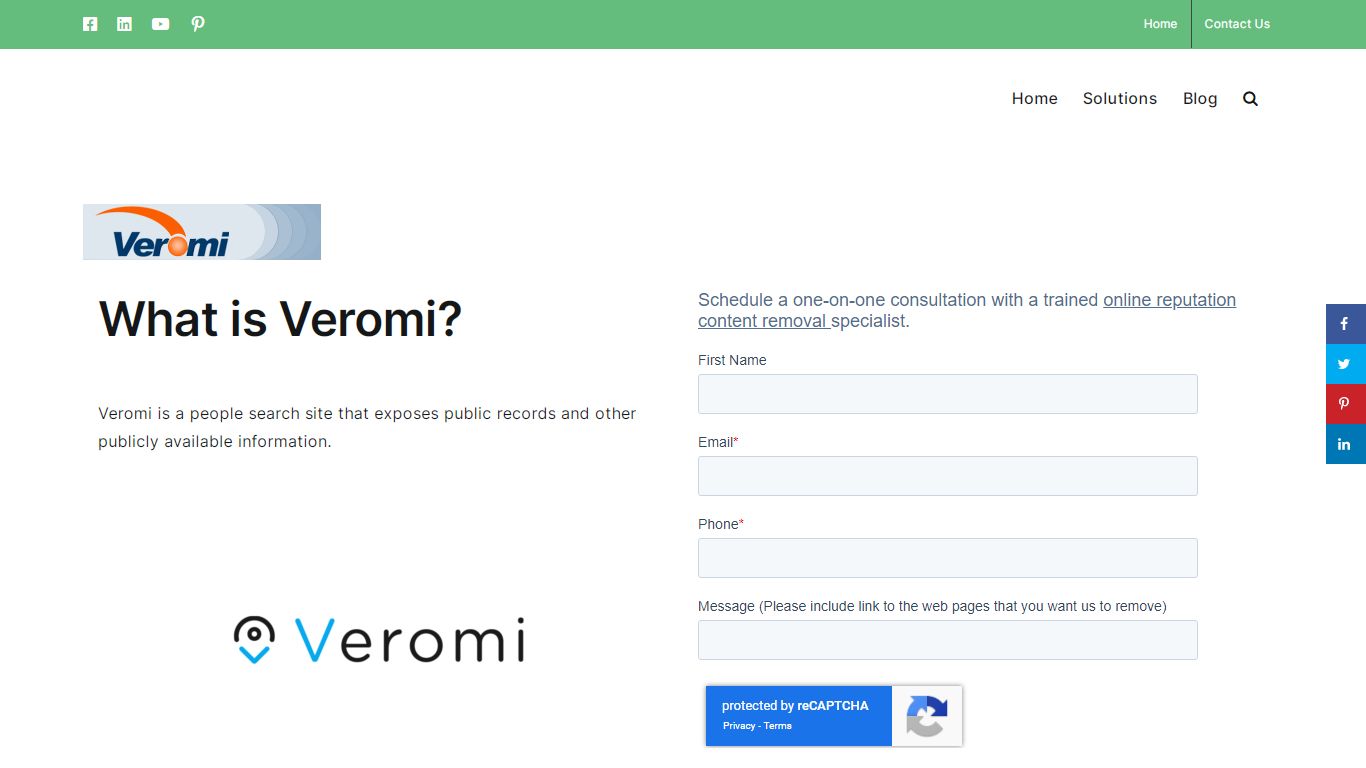 How to Remove Veromi Information
